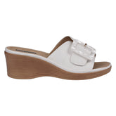 Women's Teri White Wedge Sandals